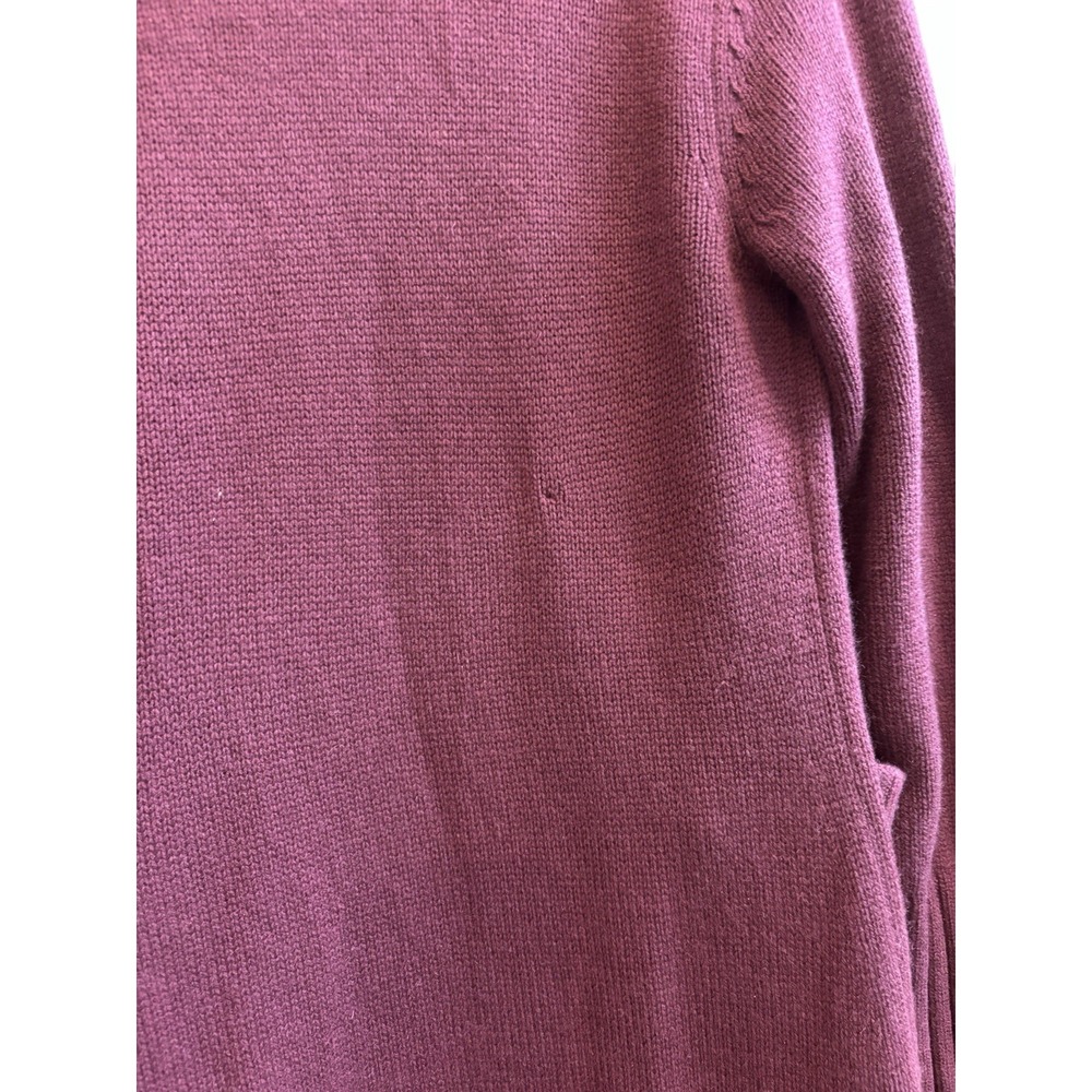 Neiman Marcus‎ Cashmere Full Length Purple Button Up Cardigan Duster Knit Small - Picture 10 of 10